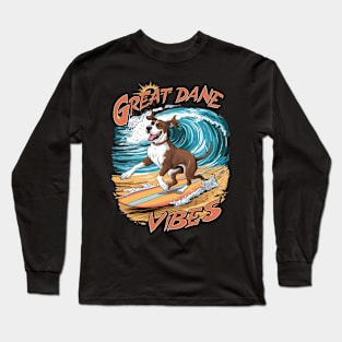 Great Dane Surfing Adventure Long Sleeve T-Shirt